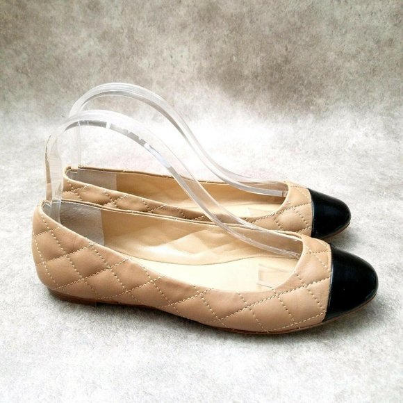 Ann Taylor Womens   Sz 8 M Tan  Slip On Quilted - Picture 4 of 9